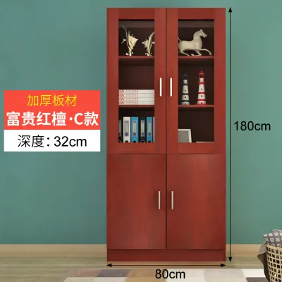 Bookshelf Simple Floor Cabinet With Door Living Room Storage Cabinet Bookcase Small Cabinet Wooden