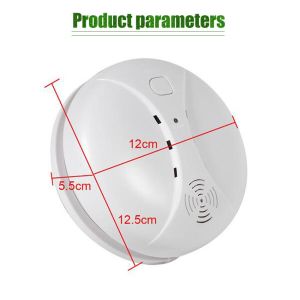 Wireless Smoke Detector Pendeteksi Asap Alarm Sensor Asap Keamanan Rumah Alarm Kebakaran