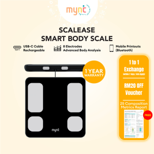 MYNT Smart Weight Scalease / Scalease LITE BMI Scale Penimbang Berat Bluetooth Composition Monitor Gift Hadiah