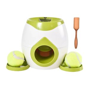 SHIRUI Plastic Dog Ball Launcher Automatic Slow Feeding Dog Food Reward Machine Interactive Dog Slow Feeder Dog Training