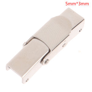 Minwen 10pcs Steel Crimp Jaw Hook Watch Band Clasps DIY Jewelry Connect Lace Buckle