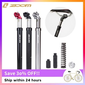 ZOOM Bike Seatpost Spring Suspension Damping Seatpost 27.2/30.9/31.6mm MTB Road Bike Bicycle Aluminum Alloy Seat Post Seat Tube