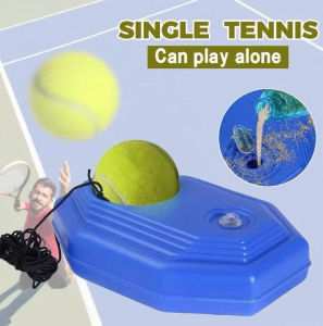 dụng cụ tập tennis bộ dụng cụ tập chơi tennis tại nhà gồm 1 đế nhựa bóng và dây