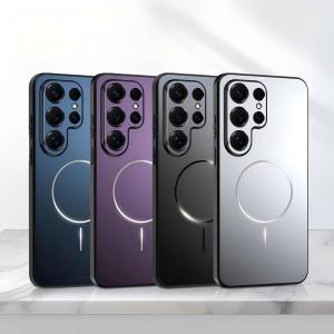 For Magsafe Ultrathin Magnetic Phone Case For Samsung S26 S25 A56 A36 A26 Ultra Plus Wireless Charge Metallic Paint Back Cover