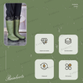 New Matte Rain protective korean fashion thick material no holes men/women shoes construction worker rain boots waterproof pang ki heavy duty bota for men /adult BELIEVE. 
