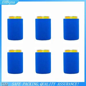 COD 6Pcs Bia Có Thể Mát Tay Áo Mềm Cách Nhiệt Tái Sử Dụng Chủ Nước Soda Chai