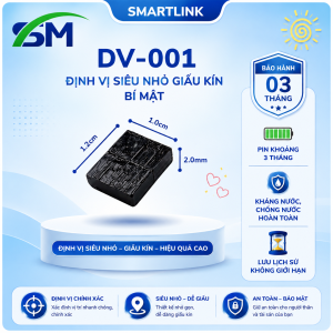 SMARTLINK Thiết Bị Định Vị Không SIM - Mini Siêu Nhỏ - Lưu Lịch Sử Vị Trí - Quản Lý Xe Đồ Vật Thú Cưng