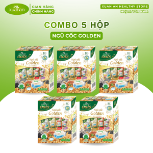 Combo 5 Hộp Ngũ cốc Golden 4 Vị Xuân An (ít đường) 400g