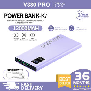 V380 PRO PD66W Power Banks outdoors portable power source Super large capacity charging station Fast charging 200000mah 30000mah 50000mAh 80000MAH