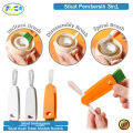 Sikat Botol Susu Bayi 3 in 1 Alat Pembersih Cuci Celah Tutup Dot Minuman Gelas Mini Portable Murah. 