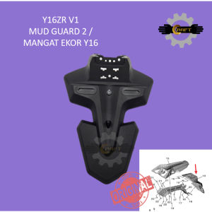 YAMAHA Y16 INNER MUD GUARD 2 BAX-F2328-10 REAR FENDER 100% ORIGINAL HLY EKOR MANGAT