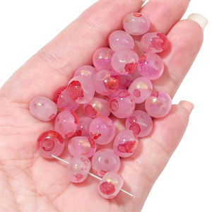 30pcs phẳng Vòng hạt pha lê Thủy Tinh Hạt đệm rời cho vòng cổ vòng tay DIY Phụ kiện làm đồ trang sức