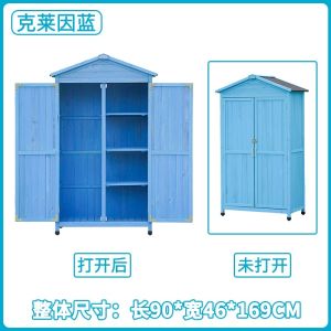 Outdoor Cabinet Storage Balcony Storage Cabinet Outdoor Storage Cabinet Stand Anti-Corrosion Wooden House Small House Outdoor 储物柜 收纳柜 Storage Boxes