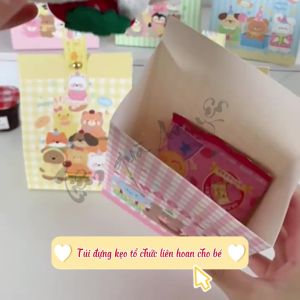 Túi Đựng Quà Tổ Chức Sinh Nhật Trên Lớp Cho Bé Hộp Quà Bánh Kẹo Thiếu Nhi Dễ Thương Liên Hoan