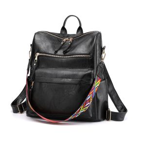 Dawaar Beg Galas Remaja Wanita Lelaki Sekolah ( Men Women Waterproof Travel Color Stripe Bagpack Student School Sport Bag ) 2Y4