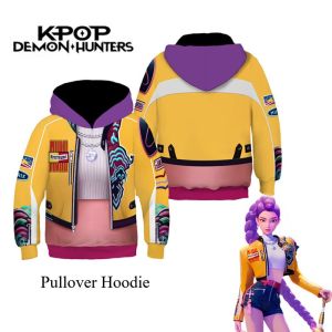 Kids Rumi Jacket Demon Hunter of KPop Cosplay Costume Girls Hoodies Disguise Roleplay Fantasia Clothing Halloween