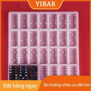 YIBAR Silicone Domino Trò chơi đồ chơi làm khuôn nhựa Epoxy thủ công DIY khuôn đúc