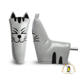 Cover gậy golf Putter Banasan Golf Club hình mặt mèo chất da PU cao cấp chống trầy xước