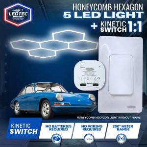 LEDTEC Hexagon LED Lighting Car Detail Garage Workshop Retail Light Honeycomb Hex 8x16 ft | Car Wash Computer Shop Motor Show Room | Garage Light Hexagon Lights Lamp 220V LED Tube Honeycomb Ceiling Lighting For Auto Car Body Repair LED Workshop