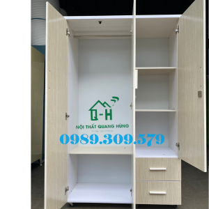 TỦ NHỰA ĐÀI LOAN 3 CÁNH ĐỰNG QUẦN ÁO GIA ĐÌNH CAO CẤP HCM