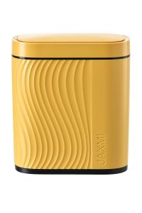Plexor 8L Automatic Bathroom Trash Can with Lid Slim Smart Garbage Can for Narrow Spaces Small Plastic Trash Bin with 0.3s Silent Open Odor-Free Touchless Motion Sensor Trash Can for Bedroom Bathroom Office (Cream/Gold Trim)
