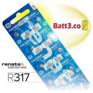 Authentic Renata R317 SR516SW Button Battery | Watch Battery
