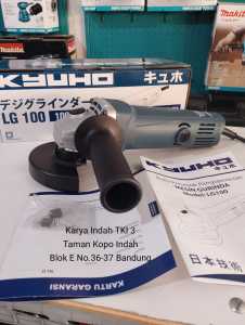 Mesin Gerinda Tangan Kyuho LG 100 Angle Disc Grinder 4"Inch Slepan 4Inhch KYUHO LG100 650watt