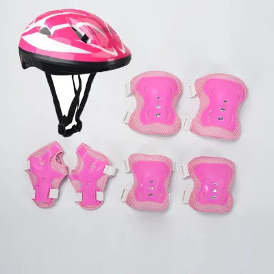 7PCS/Set Kids Protective Gear Set Kids Skate Cycling Bike Outdoor Sport Safety Helmet Knee Elbow Pad Safety Gear Set