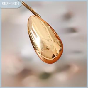 【SHANGZE4】 Hình Học Kim Loại Bóng Vỏ Trứng Trâm Đối Với Phụ Nữ Độc Đáo Tinh Tế Phù Hợp Với Corsage Pins Đảng Trang Sức Phụ Kiện Thời Trang