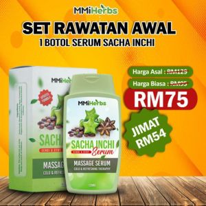 MMi Sacha Inchi Oil Serum Saca Inci Hilangkan Kebas Rawat Sakit Lutut Lengoh Sendi Original HqMild and effective