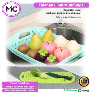 Talenan Buah Sayur Multifungsi Lipat Keranjang Wadah Saji Tempat Saji Buah Buahan