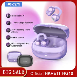 Original HKRETI HG10 wireless earphones Bluetooth 5.4 sports waterproof noise reduction clip on stereo compatible with Android and iOS