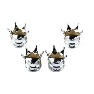 LITUILI SHOP Universal Anti-theft Motorcycle Wheel Decoration Bike Crown Shape Airtight Covers Car Tire Valve Stem Caps Wheel Tires Valves Covers Valve Caps