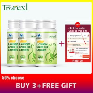[Local Delivery + COD] Trorexl Halal Slimming Capsules – L-Carnitine + Green Tea Essence  Fat Burner Detox Belly Fat Loss & Weight Management Pills