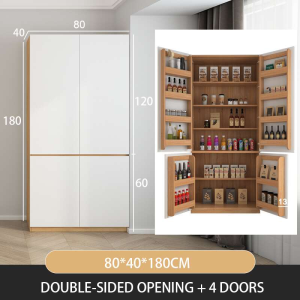 ALIVIA. Kitchen Sideboard Multifunctional storage cabinet With drawer + Open door design Cupboard