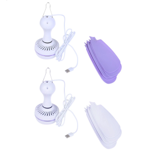 Quiet USB Hanging Fan DC5V1A 17.7in for Hot Weather Relief in Bedrooms and Camping Tents Gentle Blowing 5W Low Power