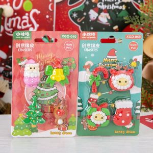 Christmas Eraser Box Gift Small Gift Box Kids Student Reward Kindergarten 橡皮擦盒装礼物儿童卡通橡皮小礼盒小学生奖励幼儿园活动小礼品 M060