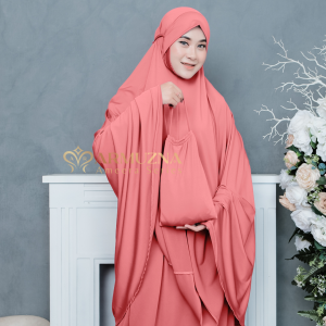 Armuzna - Mukena Jersey Premium Jumbo Ameera Series Bonus Pouch