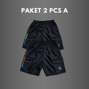 PAKET USAHA Beli 1 Gratis 3 Celana Pendek Parasut Olahraga Pria dan Wanita up to Size Jumbo