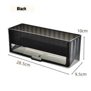 Black Sink Countertop Organizer Drain Rack Storage Soap Sponge Dish Washing Liquid Bottle SpaceSaver Kitchen Accessories