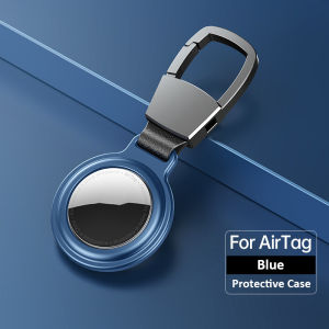Magnetic Metal Airtag Protective Case Shockproof Hard Shell Case for Airtag Tracker with Key Chain Buckle Anti-Lost Case(1 Pack)