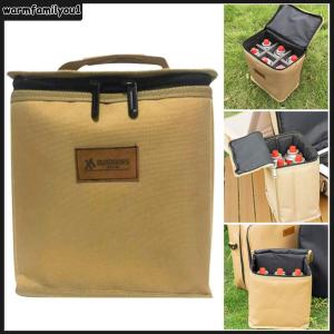 【warmfamilyou1】 กล่องเก็บอุปกรณ์กลางแจ้ง - กล่องเครื่องมือบาร์บีคิวพับได้สำหรับเตาแคมป์ปิ้ง - เหมาะสำหรับการจัดระเบียบอุปกรณ์ตั้งแคมป์