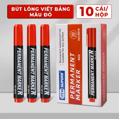 Bút Lông Dầu Không Xóa Được - Combo Bút Viết Bảng Đánh Dấu Chống Nước Không Lem Không Trôi Nhanh Khô