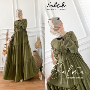 Salma by Nabtik Gamis Maxi Dress Bahan Airflow Uragiri LD 110 PB 140