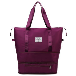 IFASHION 1826 READY STOCK Extendable Waterproof Wet Dry Hand Carry Travel Bag with Shoe Compartment Organizer