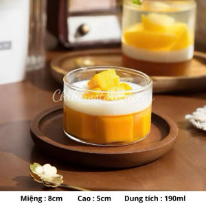 Cốc đựng bánh dessert ly đựng bánh mouse cốc đựng pudding bát đựng sữa chuahũ thuỷ tinh làm bánh -Chihirostore.decor