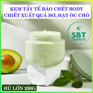 Kem Tẩy Tế Bào Chết Toàn Thân HEYXI 250G Chiết Xuất Từ Tinh Chất Quả Bơ Hạt Óc Chó – Tẩy Sạch Da Chết Giúp Da Trắng Sáng Dưỡng Ẩm Mịn Da