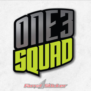 Stiker one 3 squad Sticker ONE3SQUAD