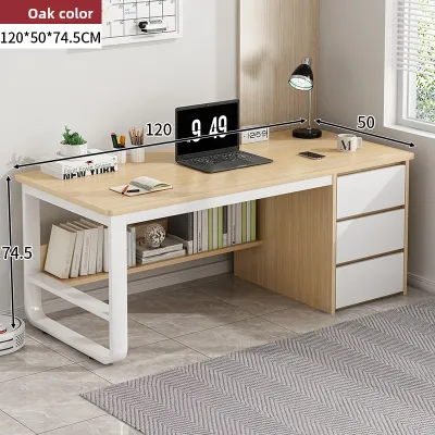 Computer desk desktop home desk modern simple with drawer desk bedroom student study desk meja komputer meja pejabat meja belajar
