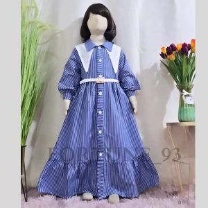 Dress Korean Kids Gamis Brukat Anak Terbaru bahan katun tries // gamis pesta anak mewah teraru 2024 usia 3 - 10 Tahun Dress Kids Gamis Anak Perempuan Viral - COD